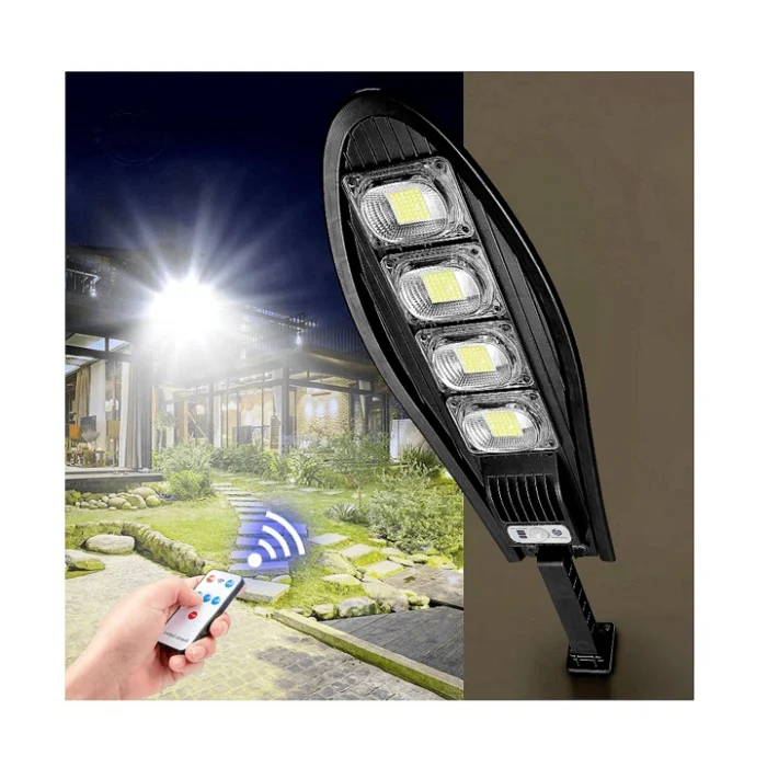 Lampă Solară Stradală , Senzor De Mișcare și Telecomandă, Rezistenta la Apa IP65 - imagine 2