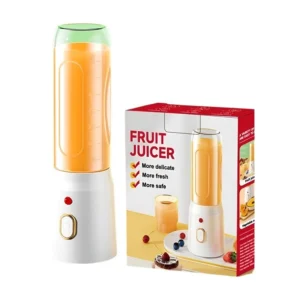 Blender și storcător 2 în 1 fără fir, 450-500 ml, 10 lame, baterie 1500 mAh, 40W, încărcare USB, afi
