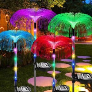 Lampa Solara 2/set Fibra Optica 85cm Diferite Culori