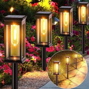 Set 2X Lampă Solară De Grădină Rezistentă La Apă IP65