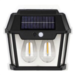 Lampă Solară de Perete, 28W, cu Senzor de Mișcare și Baterie Li-Ion,18.5 x 17.5 cm
