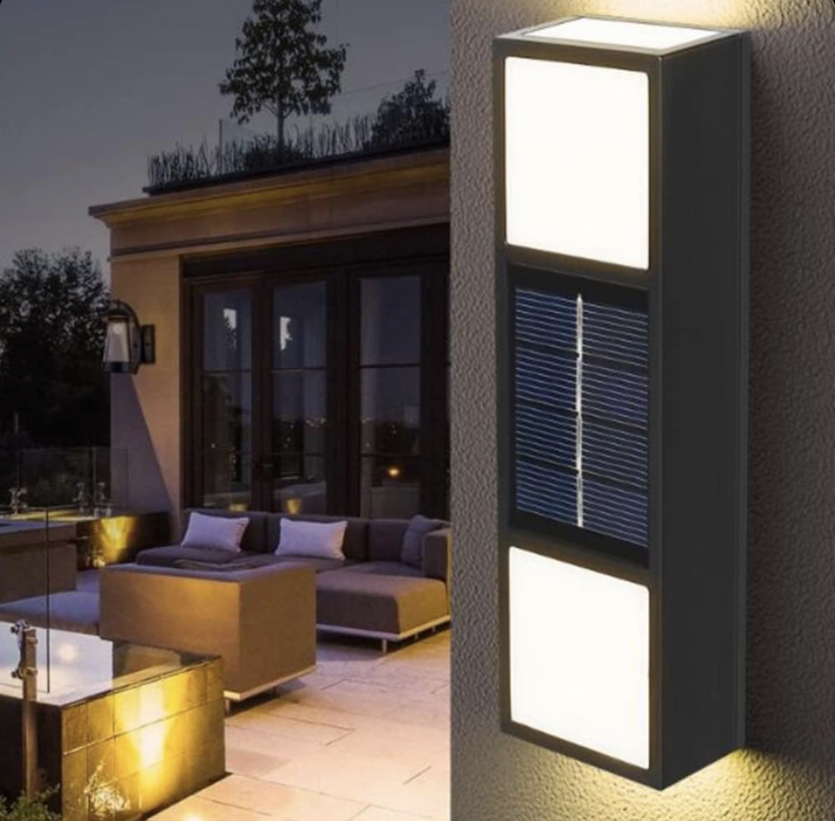 Set 2 X Lampă Solară De Grădină Rezistentă La Apă IP65